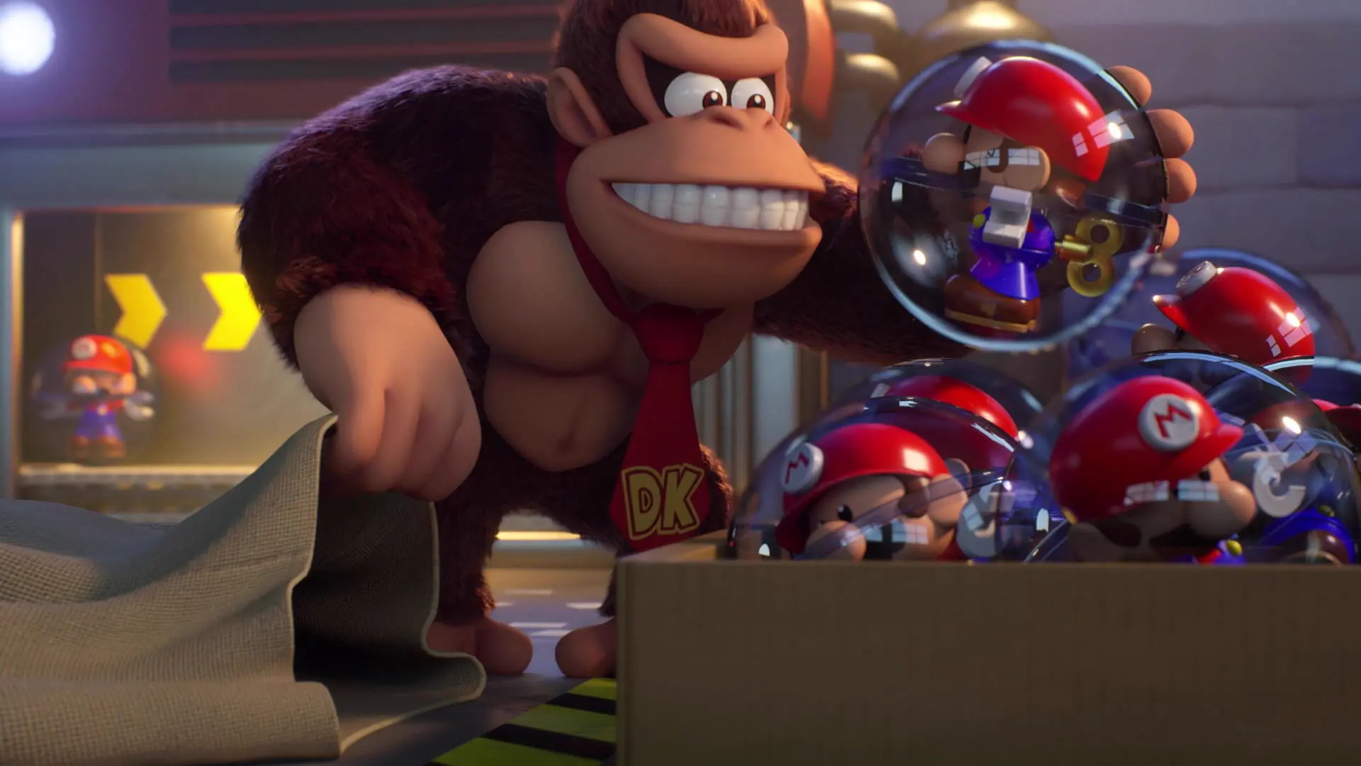 Donkey Kong che ruba i Mini Mario